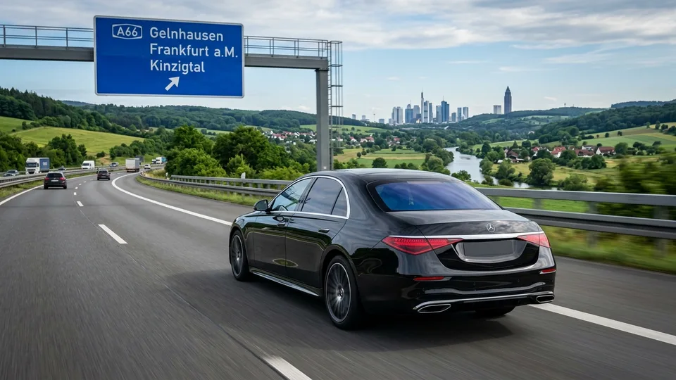 Flughafentransfer Fulda über A66 durch das Kinzigtal zum Flughafen Frankfurt